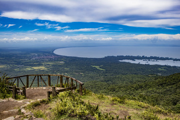 View from Mombacho Volcano of Lake Nicaragua and Islands