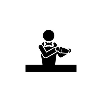 bartender icon. Elements of bar and alcoholic drinks icon. Premium quality graphic design icon. Baby Signs, outline symbols collection icon for websites, web design, mobile app