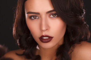 Fototapeta premium Portrait of beautiful female model