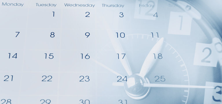 Clock and calendar