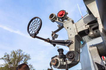 a shooting gun on the battleship