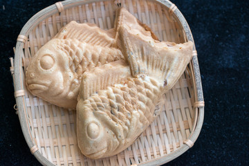 たい焼き　餡子のいっぱい詰まったたい焼き。