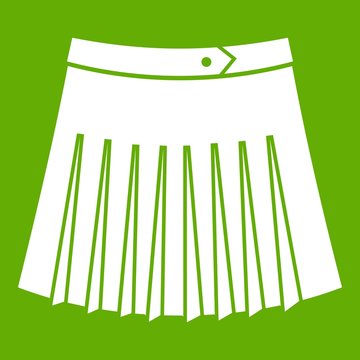 Tennis female skirt icon green