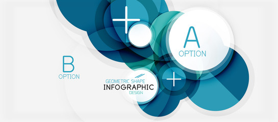 Colorful geometric circle modern abstract background