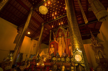 Fototapeta premium Temple,Buddhist Temple In Chiang Mai Thailand‎
