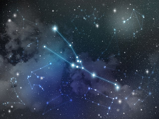 Étoile de la constellation du Taureau Zodiac