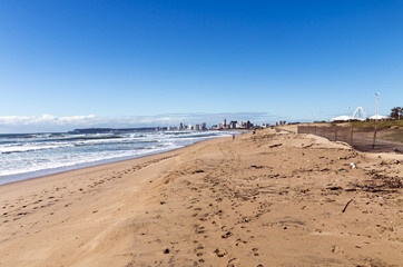 Coastal Landscape Against Blue Sky in Durban South Africa