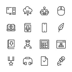 Flat icon set