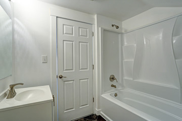 White clean bathroom interior