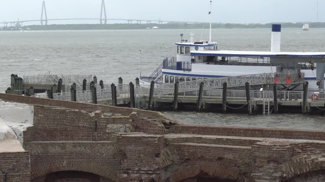 Fort Sumter Ferry and Bridge View