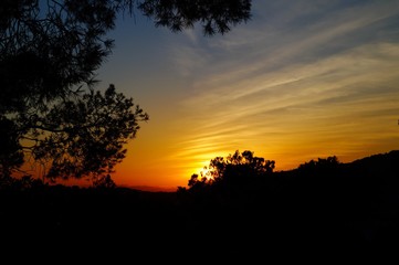 Fototapeta na wymiar Sonnenuntergang auf Mallorca