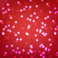 Glow light effect. Star burst with sparkles. Glitter defocused vector background. Abstract particles backdrop.