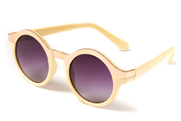 beautiful sunglasses with purple glasses