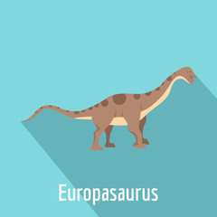 Europasaurus icon. Flat illustration of europasaurus vector icon for web.
