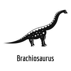 Brachiosaurus icon. Simple illustration of brachiosaurus vector icon for web.