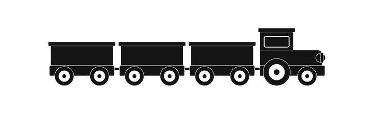 suburban train icon. Simple illustration of suburban train vector icon for web.