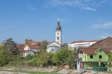 Fototapeta na wymiar Church Tower - Knjaževac city - Zaječar District - eastern Serbia 