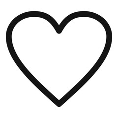 Ardent heart icon. Simple illustration of ardent heart vector icon for web.