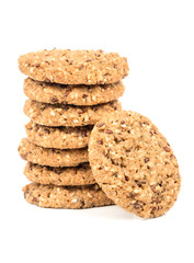 Stock of cookies with cereals