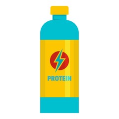 Liquid protein icon. Flat illustration of liquid protein vector icon for web.
