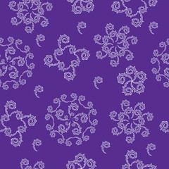 ornamental pattern on a purple background