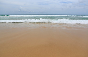 Fototapeta na wymiar Landscape view of Beautiful beach and tropical sea.