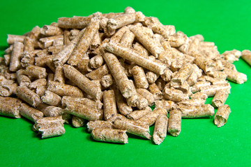 Wood pellets. Biofuels. The Cat Litter
