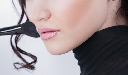 beautiful young woman with daily makeup