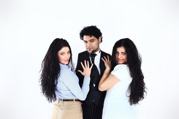 portrait of a stylish and confident young people