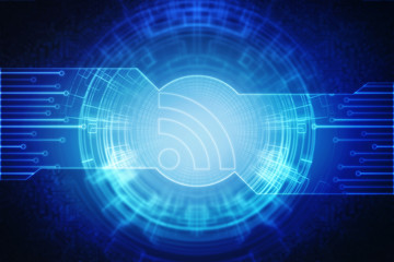 2d illustration WiFi symbol
