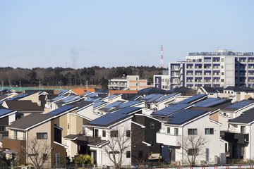 Fototapeta premium 住宅の太陽光発電