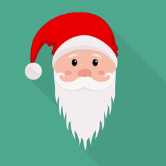 Face of Santa Claus. Vector illustration