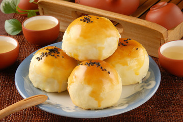 Taiwan delicious dessert - Egg yolk shortcake  