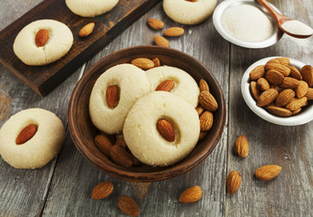 Nan Hathi.Indian traditional cookies with almonds
