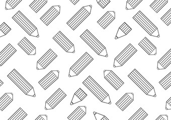 Horizontal background with pencils