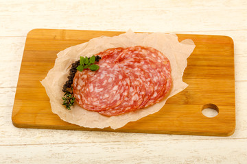 Sliced salami