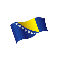Bosnia and Herzegovina flag, vector illustration