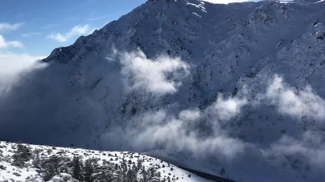 g&ouml;rkemli,heybetli ve ıssız dağlarda kış