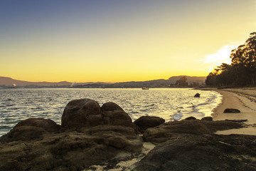 Obraz premium Las Sinas beach at dawn