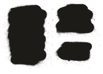 Spray Paint Abstract Vector Backgrounds Set 01