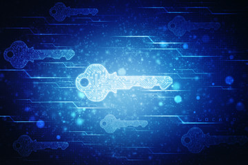 key. 2D illustration