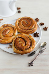 Cinnamon rolls for Breakfast (close-up)