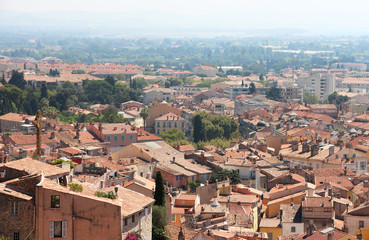Fototapeta na wymiar Old town Hyères in French region Provence