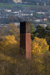 Fototapeta na wymiar The old hospital smoke tower