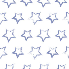 Seamless vector pattern with stars