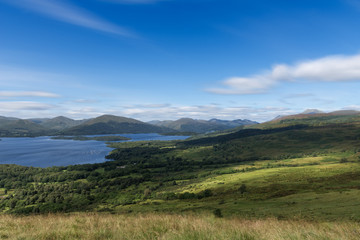Rolling sunlight on the landscape