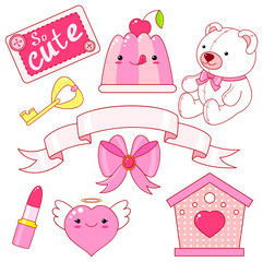 Cute little princess sticker collection