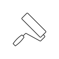 Paint roller outline icon