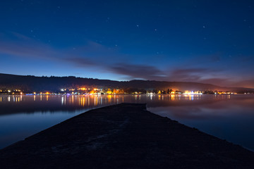 A long exposure from the Balloch park slipway that leads out into the fresh Loch Lomond water