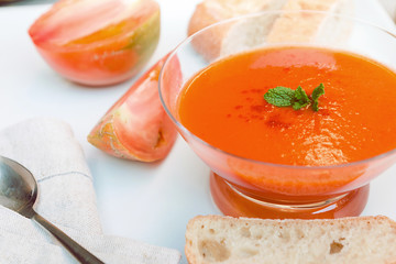cold gazpacho soup